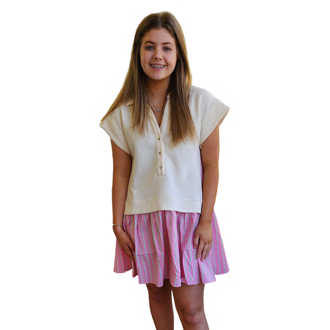 The A+ Dress (Pink) – S.N.O.B. Boutique